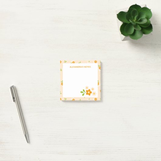 Spring Daisies Floral Bouquets Personalised Post-it® Notes (Kantoor)