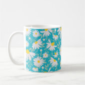 Spring Daisies - Helderblauw Koffiemok (Links)