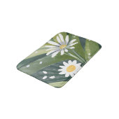 Spring Daisies | Waterverf Witte Bloementuin Badmat (Gekanteld)
