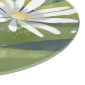 Spring Daisies | Waterverf Witte Bloementuin Snijplank (Hoek)