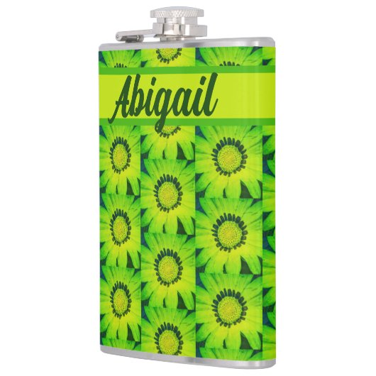 "Spring Daisy" aangepaste thermische getumbler Heupfles (Links)