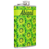 "Spring Daisy" aangepaste thermische getumbler Heupfles (Rechts)