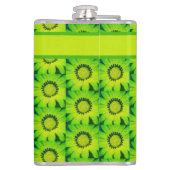 "Spring Daisy" aangepaste thermische getumbler Heupfles (Achterkant)
