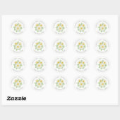 Spring Daisy Adreslabel Sticker (Vel)