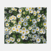 Spring Daisy Field: Serene achtergrond Fleece Deken (Voorkant (Horizontaal))