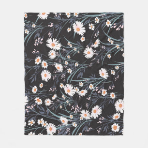 Spring Daisy Floral naadloos ontwerp Fleece Deken