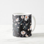 Spring Daisy Floral naadloos ontwerp Koffiemok (Voorkant rechts)