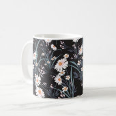 Spring Daisy Floral naadloos ontwerp Koffiemok (Voorkant links)