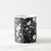 Spring Daisy Floral naadloos ontwerp Koffiemok (Center)