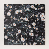 Spring Daisy Floral naadloos ontwerp Legpuzzel (Horizontaal)