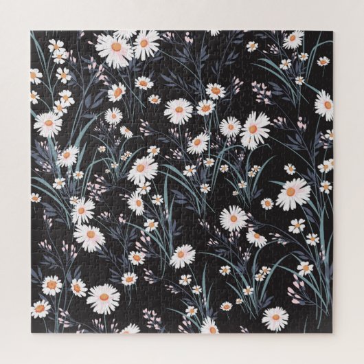 Spring Daisy Floral naadloos ontwerp Legpuzzel (Verticaal)