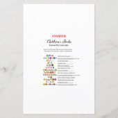 Spring Daisy Flower Baby shower Game (Achterkant)