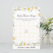 Spring Daisy Flower Baby shower Game (Staand voorkant)