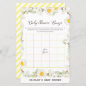 Spring Daisy Flower Baby shower Game (Voorkant / Achterkant)