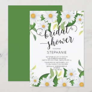 Spring Daisy Flowers Bridal Shower Kaart