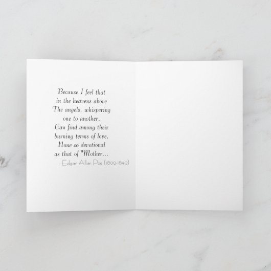 Spring Daisy Flowers & Butterflies Moederdag Kaart (Binnen)