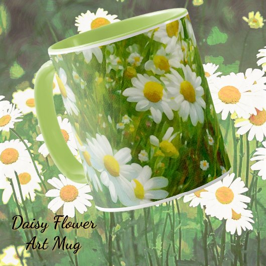 Spring Daisy Flowers Tuin Art Mok Cup