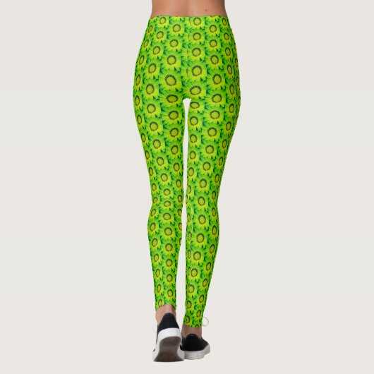 "Spring Daisy" - Gepatterde Leggings (Achterkant)