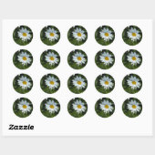 Spring Daisy Happy Pasen Ronde Sticker (Vel)