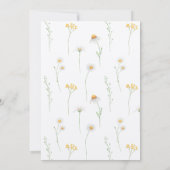 Spring Daisy Wedding Save the Date Invitation Kaart (Achterkant)