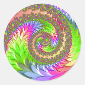 Spring Dancing Queen Ronde Sticker (Voorkant)