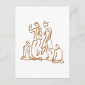 Spring de Bezem sparen de Kaart van de Datum (Voorkant)