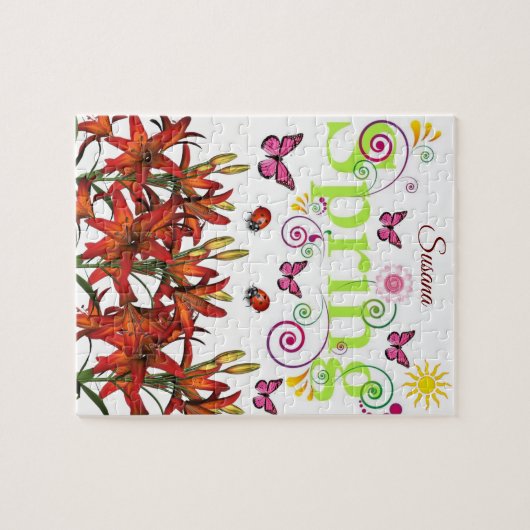 Spring Decorative Jigzaag Puzzle Legpuzzel (Horizontaal)