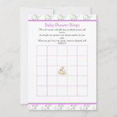 Spring Deer Baby shower Bingo Kaart (Voorkant)
