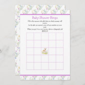 Spring Deer Baby shower Bingo Kaart (Voorkant / Achterkant)