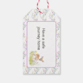 Spring Deer Baby shower Cadeaulabel (Achterkant)