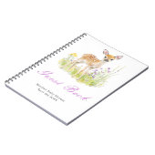 Spring Deer Baby Shower Guest Book Notitieboek (Linkerzijde)