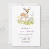 Spring Deer Baby shower Kaart (Voorkant)