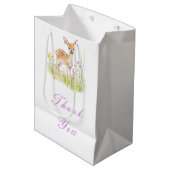 Spring Deer Baby shower Medium Cadeauzakje (Voorkant Gekanteld)