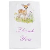 Spring Deer Baby shower Medium Cadeauzakje (Voorkant)