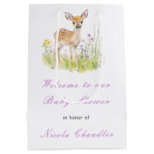 Spring Deer Baby shower Medium Cadeauzakje (Achterkant)