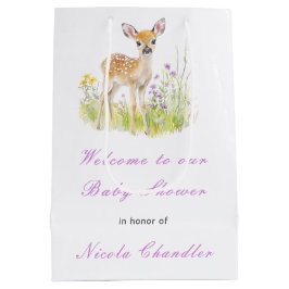 Spring Deer Baby shower Medium Cadeauzakje
