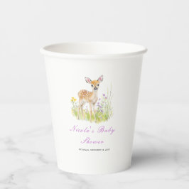 Spring Deer Baby shower Papieren beker
