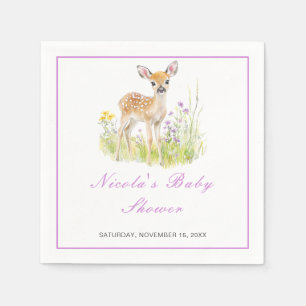 Spring Deer Baby shower servet