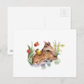 Spring Deer Briefkaart (Voorkant / Achterkant)