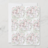 Spring Deer Bunny Brunch & Egg Hunt Easter Kaart (Achterkant)