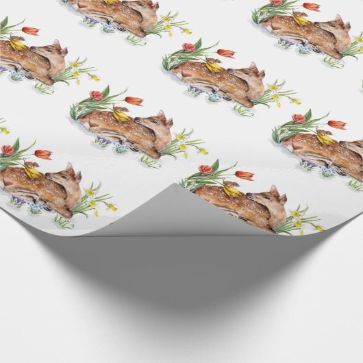 Spring Deer Cadeaupapier (Hoek)