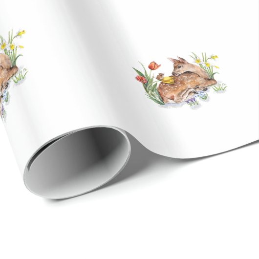 Spring Deer Cadeaupapier (Rol Hoek)