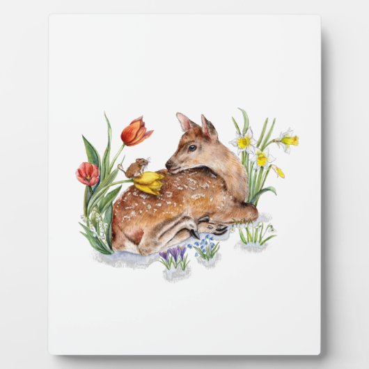 Spring Deer Fotoplaat (Voorkant)