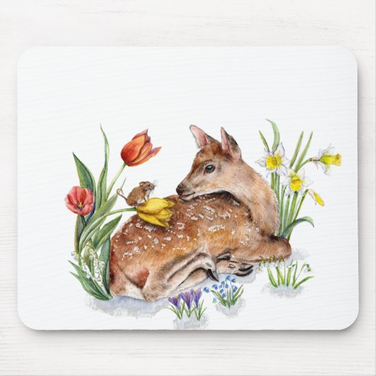 Spring Deer Muismat (Voorkant)