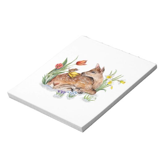 Spring Deer Notitieblok (Linkerzijde)