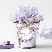 Spring Delicate Violet Baby shower Bedankt Bedankjes Labels