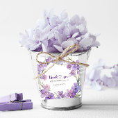 Spring Delicate Violet Baby shower Bedankt Bedankjes Labels