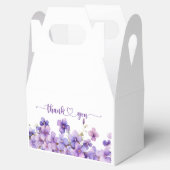 Spring Delicate Violet Flowers Baby shower Bedankdoosjes (Geopend)