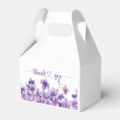 Spring Delicate Violet Flowers Baby shower Bedankdoosjes (Voorkant Zijde)