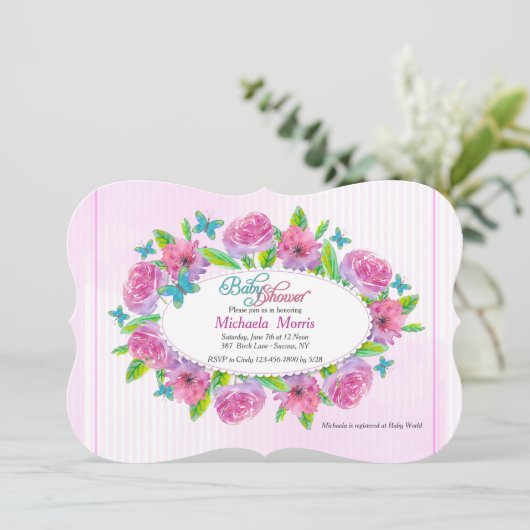 Spring Delight Invitation Kaart (Staand voorkant)